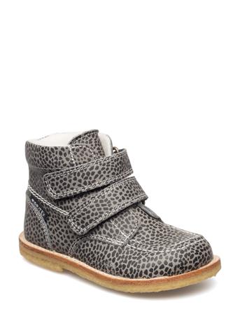 Hand Made Low Boot Vinterstøvler Med Burrebånd Grå Arauto RAP