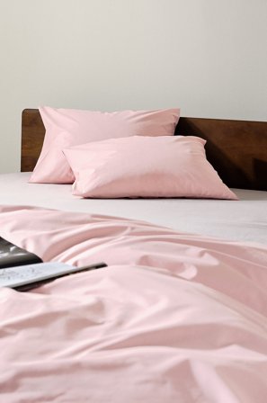 Jotex - Percale Putevar 2-pk - Økologisk Pudderrosa - ZACK - Kjøp Putevar hos Jotex