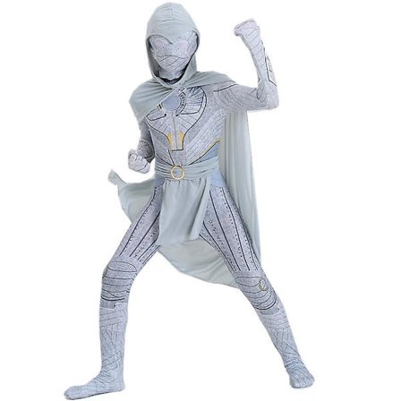 Moon Knight Kids Cosplay Kostume Festkjole + Sjal + Bælte 100 cm m