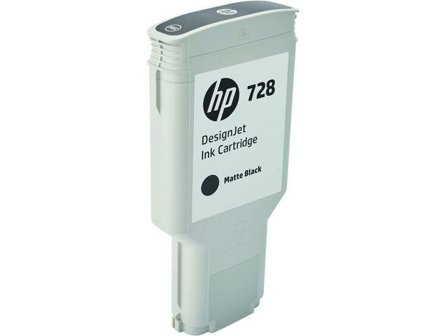 HP 728 - matt svart - original - DesignJet - blekkpatron