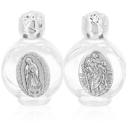 2 st Heligt Vatten Flaska Dekorativa Flaskor Festival Glas Dop Dekorationer Slumpmässigt Mönster