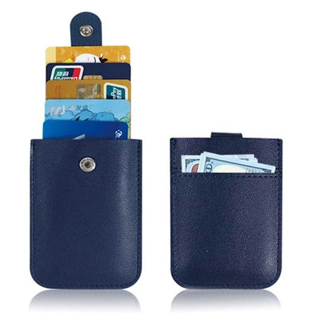 ID Kreditkortshållare Plånböcker MÖRKBLÅ - stock