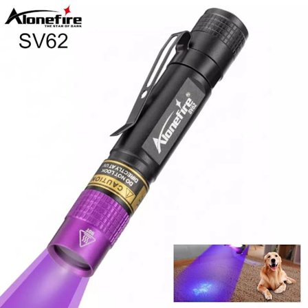 Led UV 365nm ficklampa 3W SV62 led