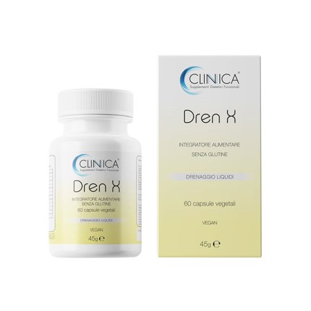 Clinica Dren X - drenante - 60 capsule vegetali = 1 mese di