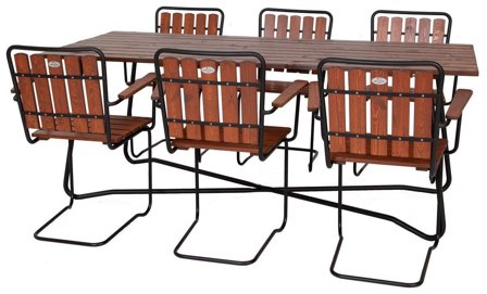 Eden Wood Wilma EW 4074-G68 Matgrupp bord, stolar, Utemöbler