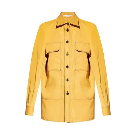 Stella McCartney Oversize shirt , Geel , Dames , Maat: 3XS