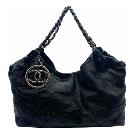 Chanel Vintage, Pre-owned Shoulder Bags Zwart, Dames, Maat:ONE Size,leather