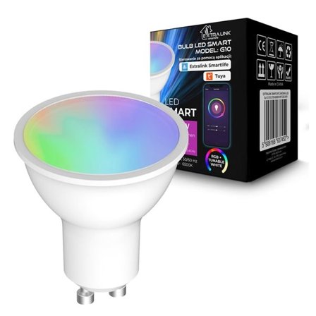 Extralink Smart Life LED-lampa GU10 G10 – RGB – WiFi – 2700–6500K – 5W