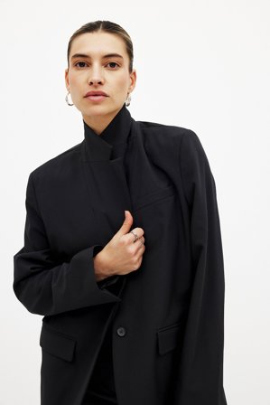 NA-KD Oversized Blazer - Skræddersyet blazer - Sort - EU 32