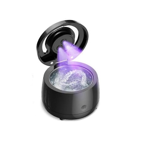 Kraftig bærbar rengjører for tannproteser for husholdningsbruk, UVC profesjonell rengjøringsmaskin for falske tenner og smykker, for reise