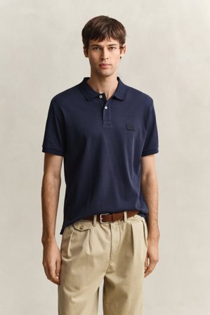 GANT Herren Interlock Poloshirt (M) Marineblau