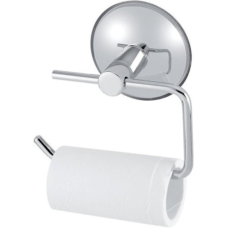 Toalettpapirholder i rustfritt stål med sugekopp, veggmontert, baderom