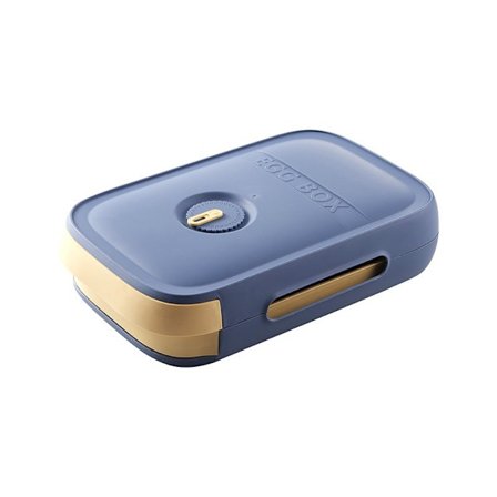 (Blå) Äggkartong med lock - Äggkartongen med lock kan staplas