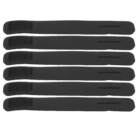 6 stk / pose Myke Elastiske Fiskestangbelteholdere Utendørs Justerbar Fiskeredskap Stropp