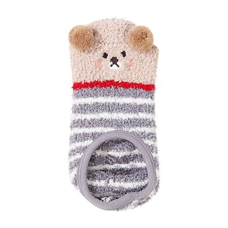 Skridsikre dame sokker i koralfleece med silikone gel - tykke, varme gulvsokker