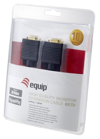 Equip Hd15 Vga Extension Cable, 1.8M