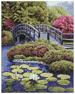 Diamond painting Japansk hage - WizardiArt