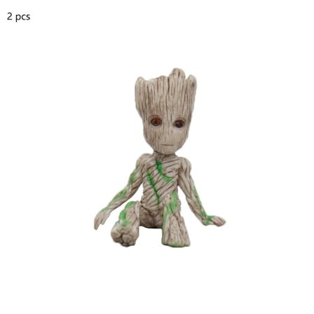 2 stk Grote Blomsterpotte Lille Tremann Miniatyr Eventyrhage