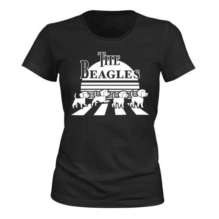 Beagles Beagle Dog - T-PAITA - NAISTEN musta S