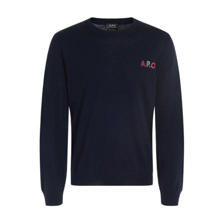 A.p.c., Knitwear Niebieski, Mężczyzna, Rozmiar: M