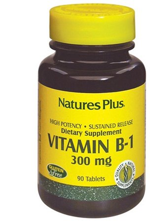 Natures Plus Vitamina B1 Tiamina 300mg 90 Tavolette
