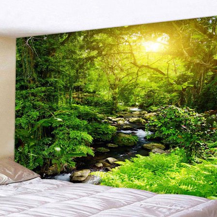3D skog tapet veggkunst veggteppe hjem ornamentikk B