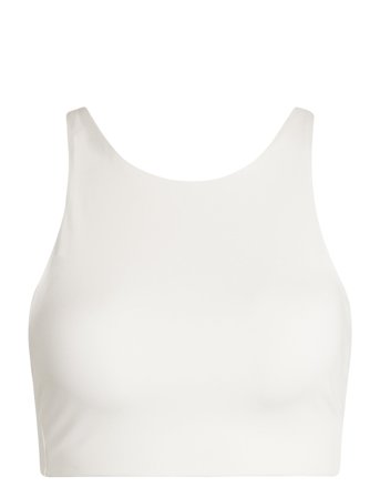 Topanga Bra, Cross-Back Beige Girlfriend Collective