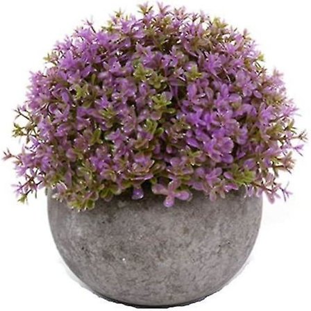 Konstgjorda blommor Mini konstgjorda krukor Falska plastväxter Konstgjorda växter Hemmakontor Badrum T