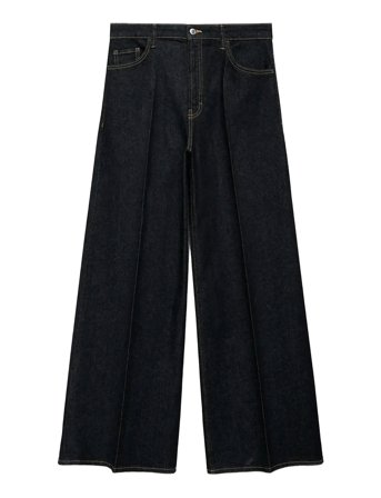 Mango | High-Waisted Wide-Leg Jeans | 40