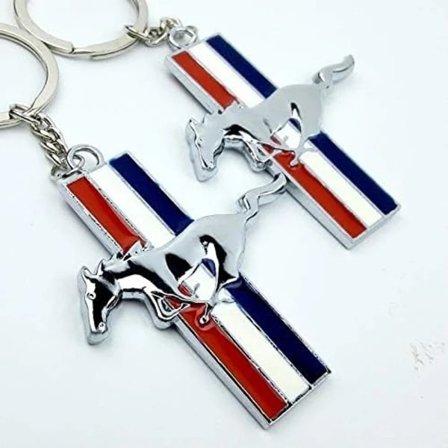 Mustang Trikolore Logotyp Nyckelring Modifierad Bil Anpassat Spänne D,A