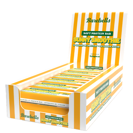 Proteinbars 12 x Barebells Soft Protein Bar 55 g, Sunny Smoothie - Bodyman.dk