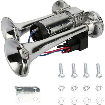 Lastbiltog Lufthorn 600db Dual Trompeter Super højlydt Elbil Lufthorn Kit Med Kompressor