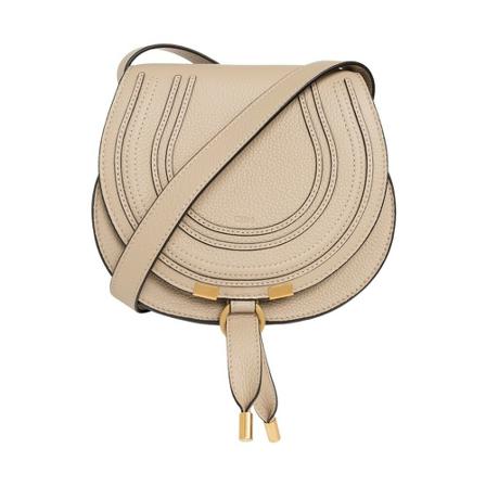 Chloé, ‘Marcie Small’ shoulder bag Beige, Dames, Maat:ONE Size
