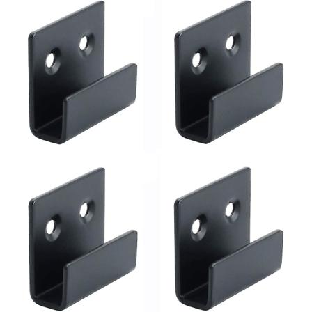 Rustfrit stål skinne kroge Billede hængende spejl clips spejl fastgørelser hængende sæt Heavy Duty keramiske fliser display beslag(6stk)