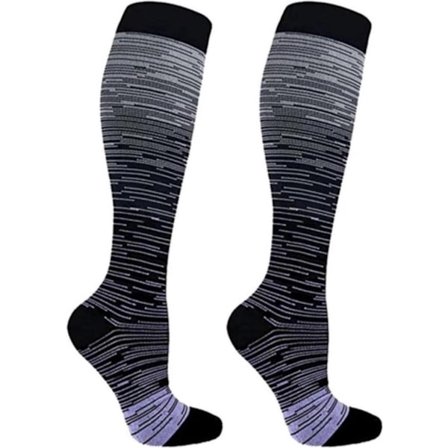 Go Go Gadget - 46" - "Unisex Duopack Kompressions-/Stödstrumpor—Svart—Storlek 41 - Hög kvalitet