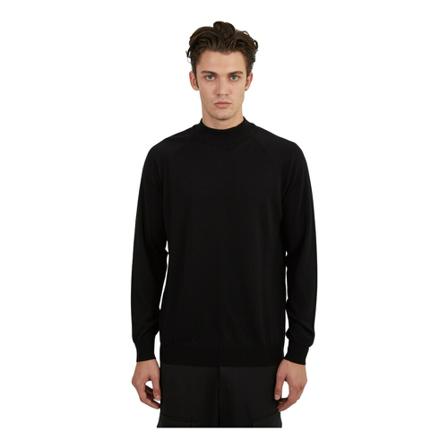 Mauro Grifoni Round-neck Strik Sort, Herre Strik