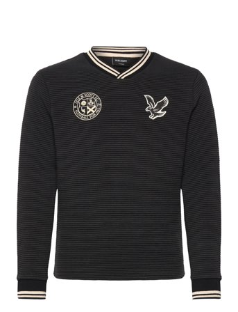 Lyle & Scott Football Sweatshirt - Black - 164-170