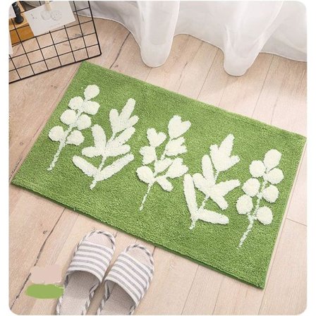 Absorberande halkfri badrumsmatta Chenille duschmatta Shaggy Vatten