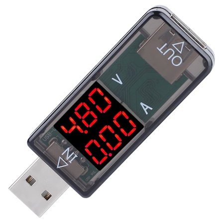 USB-testare Färg LCD Voltmeter Ammeter Multimeter Laddare Ström Mätare [db]