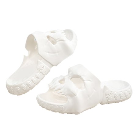 Herr Skull Slide Tofflor EVA Tjock Sula Antihalk Mjuka Skull Slide Tofflor för Sommar Utomhus