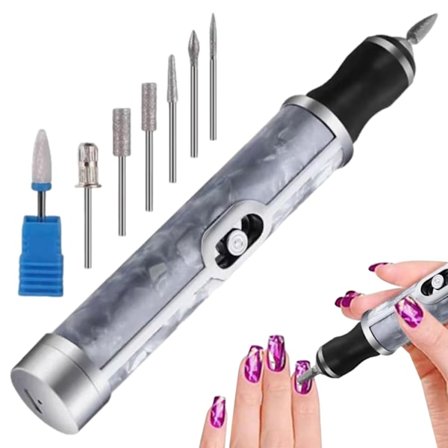 2025 Siste Modell Negleklipper for Mennesker, Elektrisk Neglefil med Fire Hastighetsnivåer 12,4x2 cm Negleklipper Enkel å Bruke Elektrisk Neglefil fo