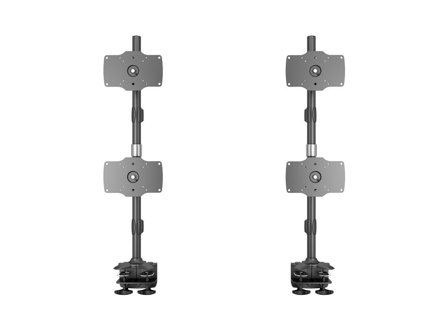 Multibrackets M - monteringssett - for 4 LCD-skjermer - svart
