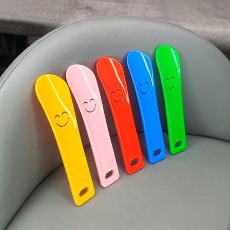 Lille plastik skohorn, mini rejseskohorn, 5 stk. bærbare skohorn 15 cm, hjælpemiddel til at tage sko på for mænd, kvinder, A