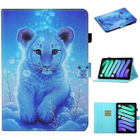 Fargerik Sømdesign Smart Lærveske for iPad 2025/2022, iPad 10. generasjon 10.9 2022