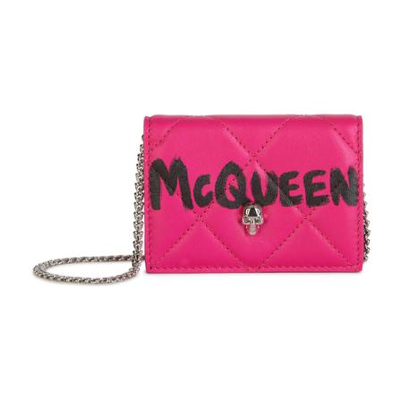 Alexander McQueen Pung Pink, Dame Punge og Kortholder, Størrelse: ONE Size
