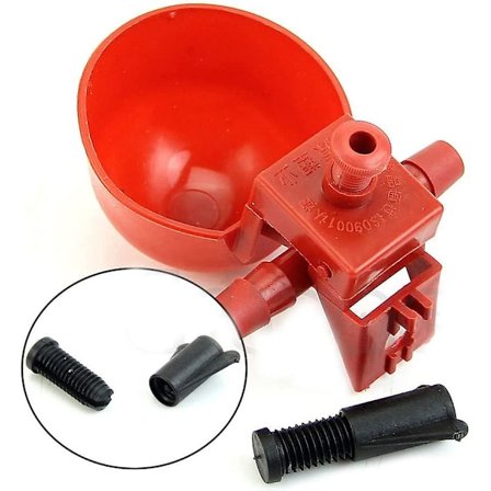 Automatisk fjäderfä drickare, fjäderfä kopp, plast kyckling coop drickare röd fågel drickskopp höna fjäderfä