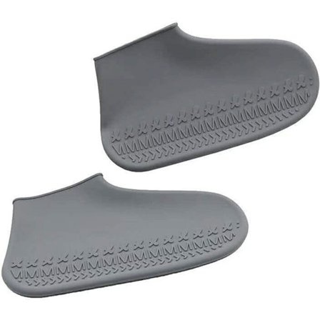 1 Par Gjenbrukbare Vanntette Gummi Sko Trekk Slip-Resistant Gummi Regnstøvel Overtrekk S/M/L Sko Tilbehør for Menn og Kvinner Sko Trekk (Stor,