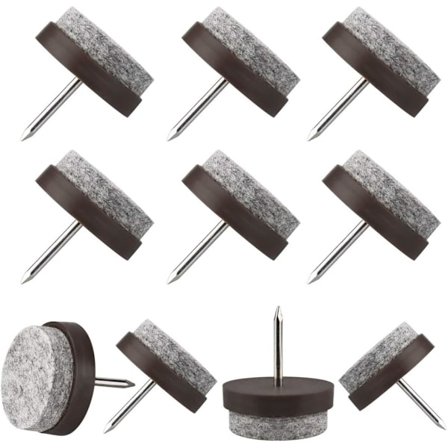 50 stk. filt-underlag til stole, 22 mm filt-underlag til møbler, møbelunderlag med søm, runde filt-underlag, filt-underlag