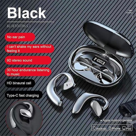 Nye S900 Tws Luftledning Bluetooth-øretelefoner Sport Vandtætte Trådløse Hovedtelefoner HiFi Stereo Øretelefoner Headset Med Mikrofon