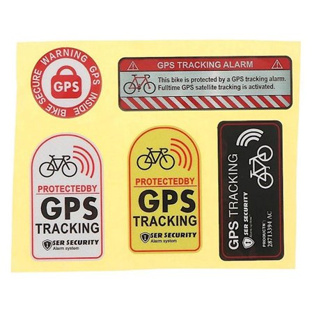 Cykel Anti-Tyveri GPS Klistermærke Spor & Alarm Sikkerheds Alarm Mærkat
